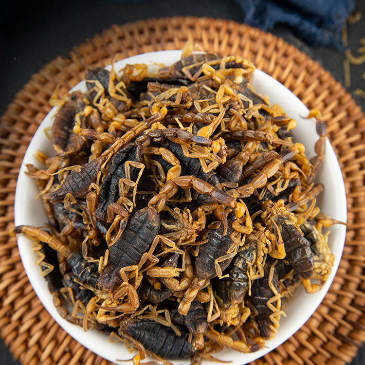 Dried Whole Scorpion Quan Xie 全蝎 100g Edible Chinese Herbal Ingredient for Infusion and Decoction - Image 2