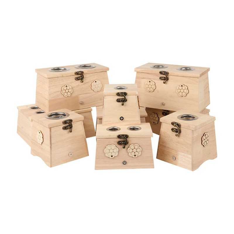 Wooden Moxibustion Box ZT002 Portable Moxa Burner for Home Warming Therapy - Image 5