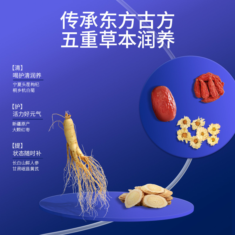 Ginseng Goji Guava Herbal Drink 12 Bags Value Pack Ready to Drink Asian Wellness Beverage - Image 3