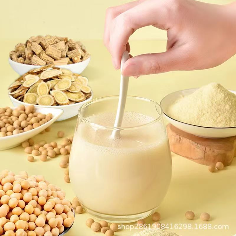 Huang Qi Dang Shen Soy Milk Powder 175g Instant Herbal Meal Replacement Drink 7 Single-Serve Sticks - Image 3