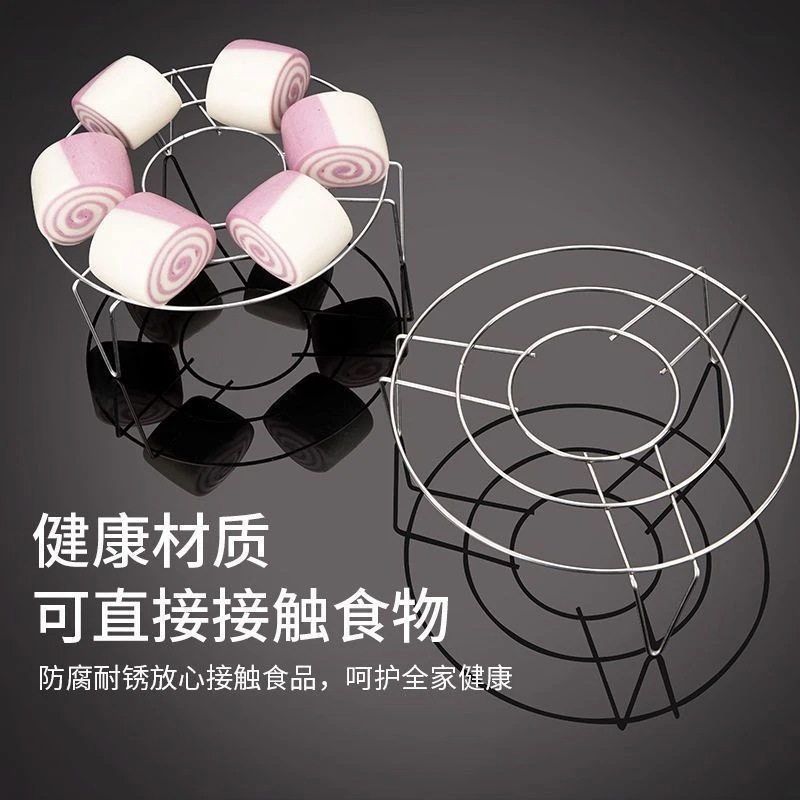 Stainless Steel Steamer Rack Mini Multi-Function Steaming Stand for Rice Cooker and Pressure Cooker - Image 4
