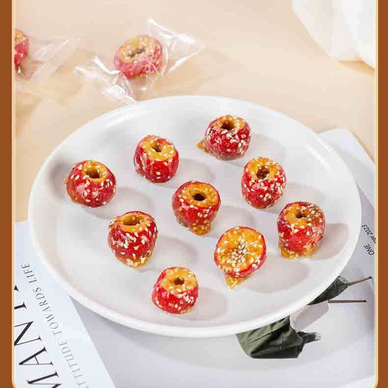 Freeze-Dried Candied Hawthorn Balls Seedless Bing Tang Hu Lu Snack Sweet Sour Crispy 100g Bag - Image 5