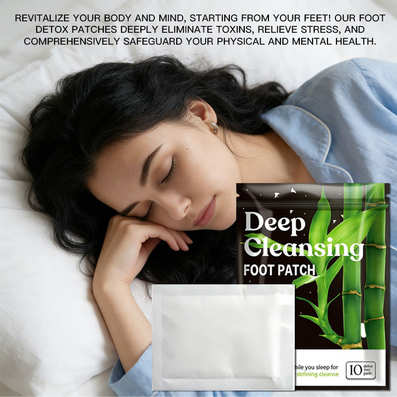 Bamboo Vinegar Foot Patch Deep Cleansing Herbal Foot Care 10 Patches Per Bag - Image 3