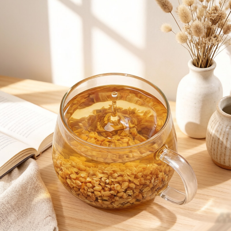 Yellow Tartary Buckwheat Tea (Fagopyrum tataricum) — Roasted Herbal Tea, 500g Loose - Image 4