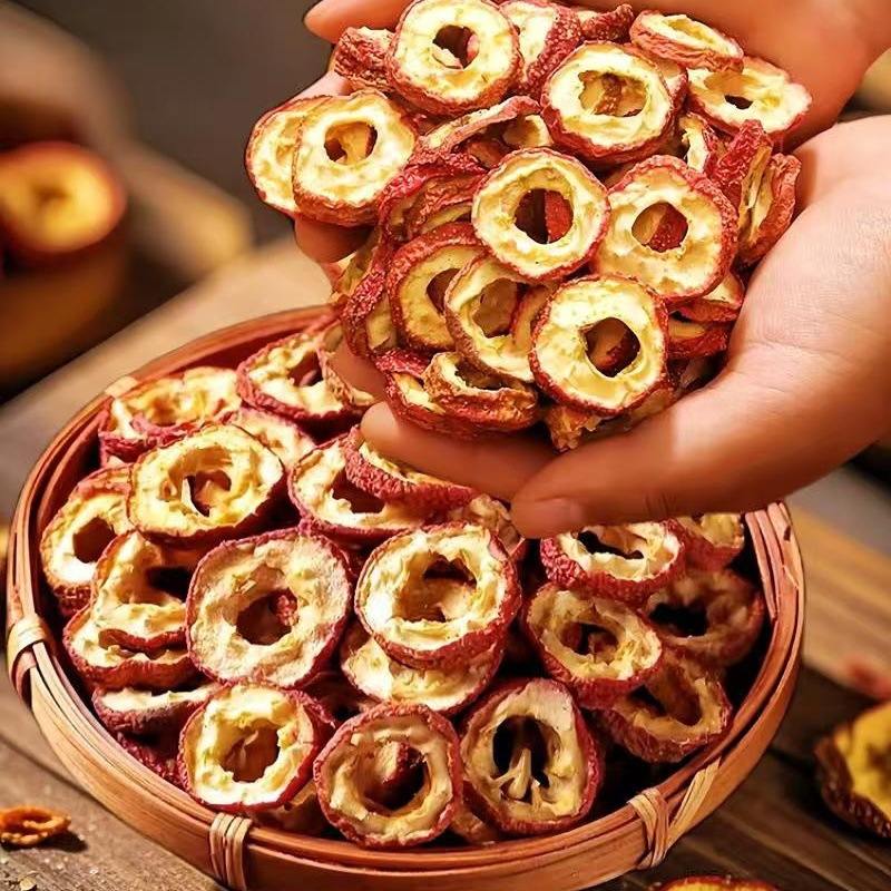 Shan Zha Slices (Crataegus pinnatifida) — Pitted Dried Hawthorn Fruit for Tea & Soup - Image 2