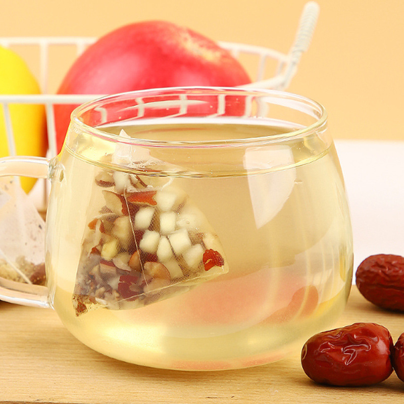 Yangyuan Apple Four Spirit Tea Si Shen Cha 8g x 10 Pyramid Bags Cold Brew Herbal Tea - Image 3