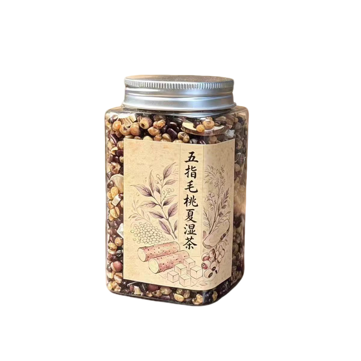 Wuzhi Maotao Summer Damp Tea 100g Ficus Hirta Coix Seed Adzuki Bean Herbal Blend for Daily Brewing - Image 5