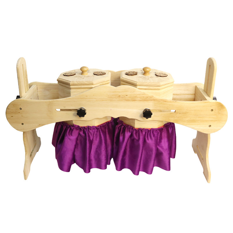 Solid Wood Moxibustion Stand for Breast Area Moxa Cones with Open Flame Cup Holder for Clinics and Studios - Image 5