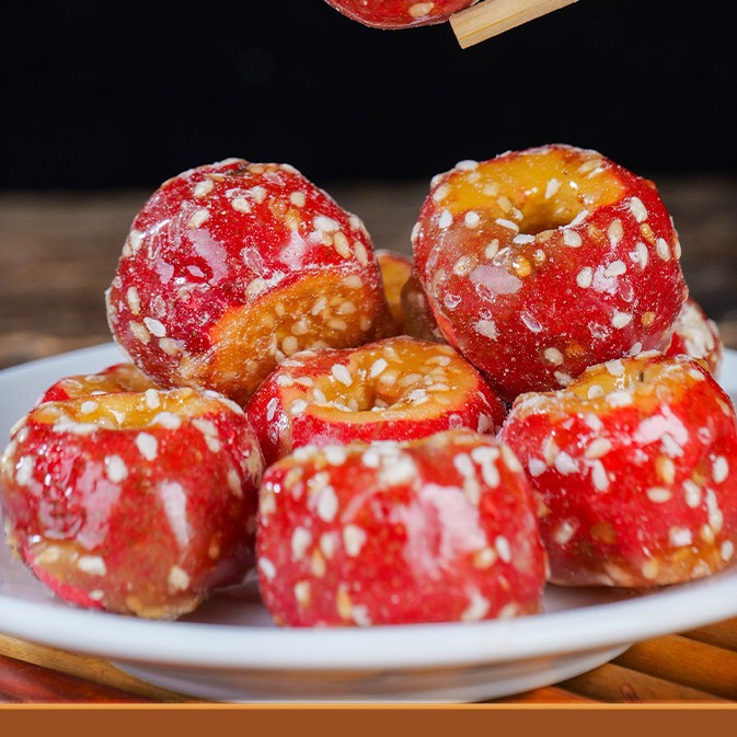 Freeze-Dried Candied Hawthorn Balls Seedless Bing Tang Hu Lu Snack Sweet Sour Crispy 100g Bag - Image 4
