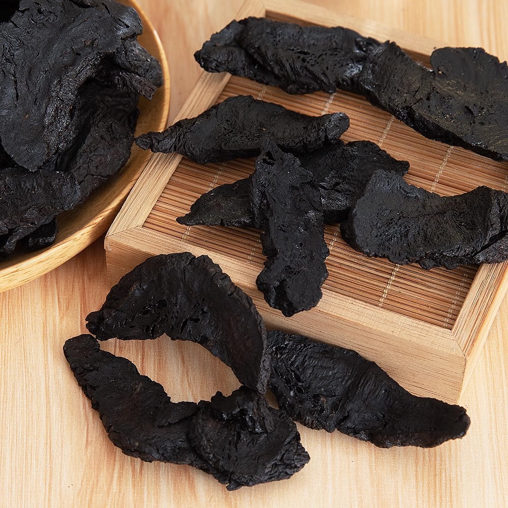 Premium Prepared Rehmannia Root Shu Di Huang 500g Traditional Nine Steams Nine Sundry Slices for Herbal Wine and Decoction - Image 2