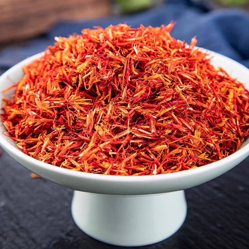 Dried Safflower Hong Hua Loose Herb Hand Selected Bulk 1 Jin for Decoction and Tea - Image 2