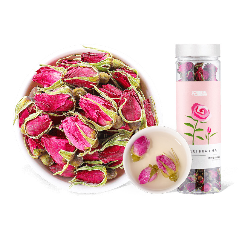 Dried Rose Bud Tea 50g Double Petal Rosebuds Meigui Hua Loose Herbal Floral Tea - Image 5