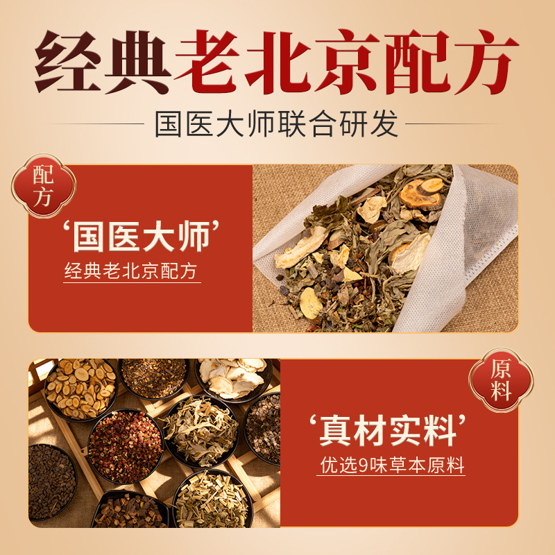Old Beijing Foot Soak Pack Ginger Mugwort Sichuan Pepper Herbal Foot Bath 30 Bags 25g Each - Image 2