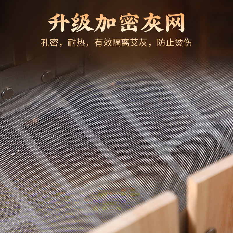Dragon Fire Moxibustion Tool Wooden Du Mai Long Snake Moxa Box for Back Spine and Abdomen Home Use with 500g Moxa Powder - Image 4