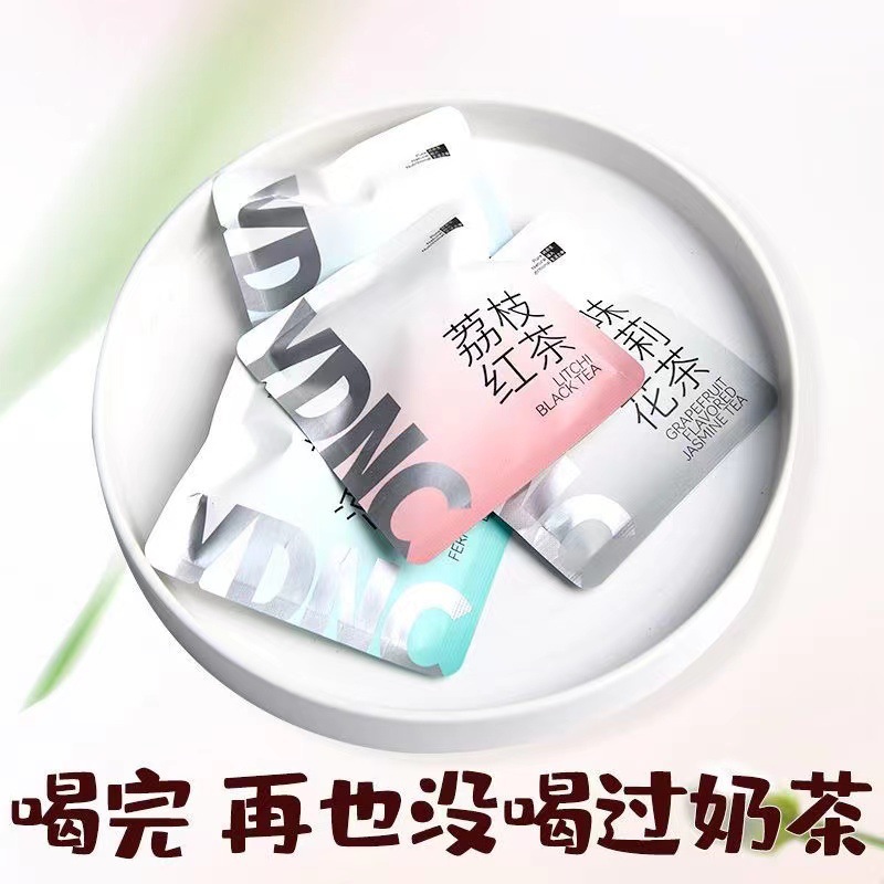 7-Day Tea Bag Sampler Set Peach Oolong Jasmine Osmanthus Grape Green Tea 7 Flavors No Sugar - Image 3