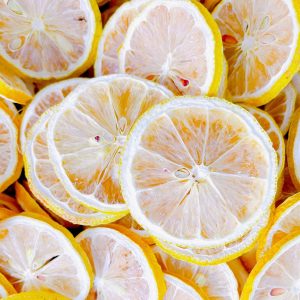 Freeze-Dried Lemon Slices (Citrus limon) — Unsweetened Cold-Brew Tea, 500g