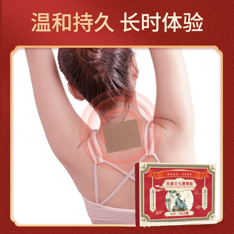 Tianma Sanqi Meridian Warming Patch 8 Pcs Moxibustion Plaster for Neck Shoulder Back Knees - Image 3