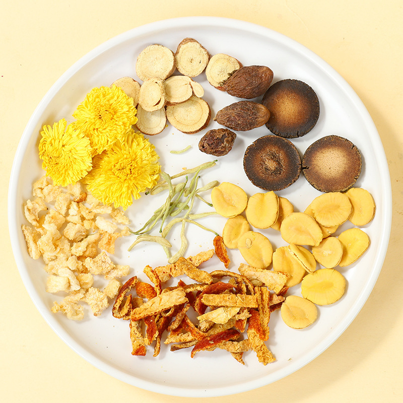 Pang Da Hai Luo Han Guo Herbal Tea Blend 100g Whole Ingredient Chrysanthemum Snow Pear Tea - Image 3