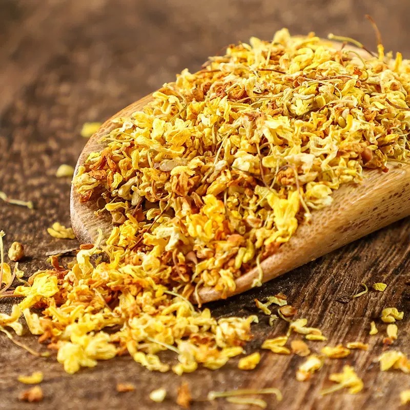 Dried Osmanthus Flowers Gui Hua Hua Tea 500g Canister Aromatic Herbal Floral Tea for Brewing and Blending - Image 4