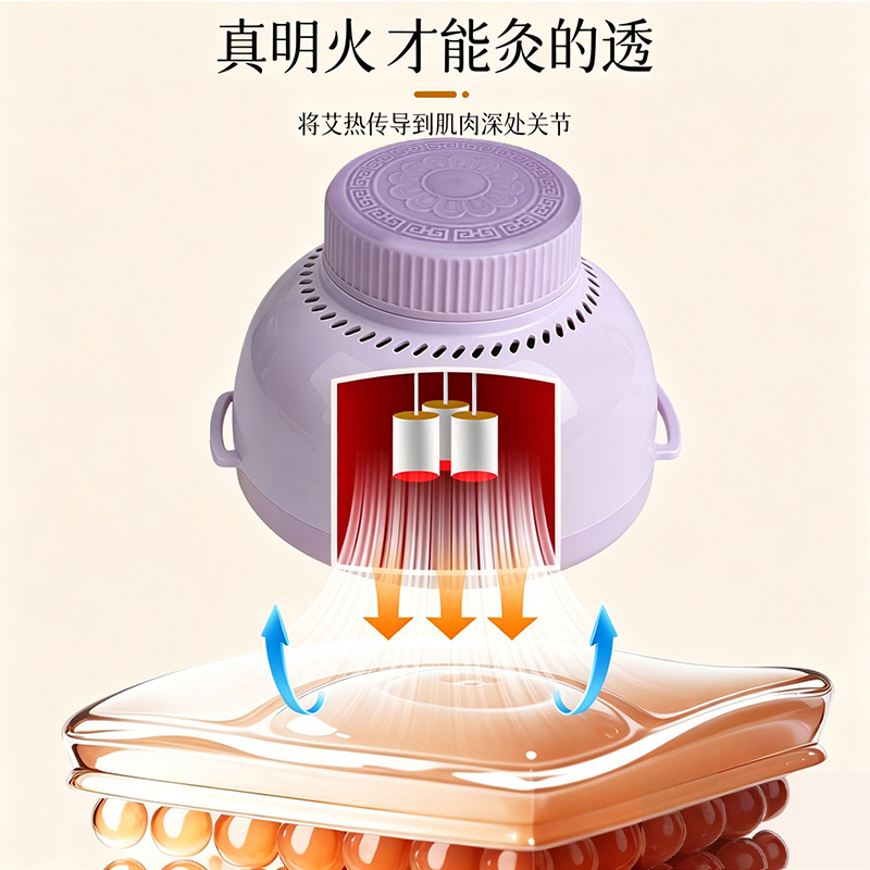 Moxa Stick Set 54 Pieces Portable Smokeless Moxibustion Box for Abdomen Back and Full Body Home Use - Image 3