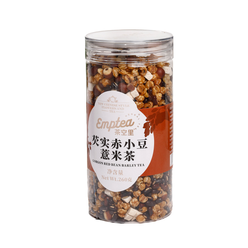 Three-Steam Three-Sun Red Bean & Coix Tea (Sān Zhēng Sān Shài) — Fu Ling, Euryale & Adzuki Blend, 260g Jar - Image 5