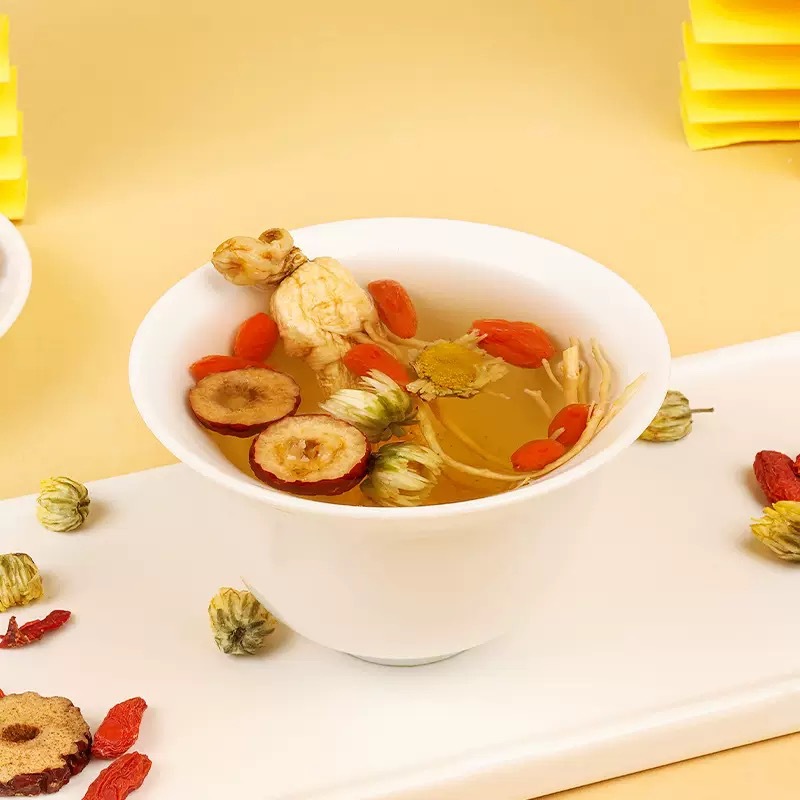 Ginseng Chrysanthemum Goji Tea Stick 10g Bag Cold Brew Herbal Tea with Red Dates - Image 4