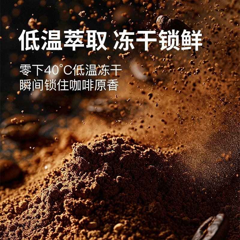 Freeze Dried Black Coffee Instant Deep Roast Cold Brew Drink 100g Bottle - Image 2