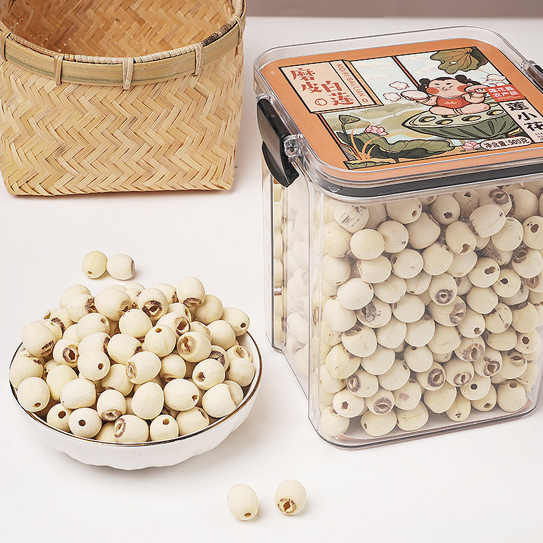 Premium Cored White Lotus Seeds Bai Lian Zi 500g with Goji Berries 250g Dried Jiangxi Specialty for Soup and Congee - Image 3