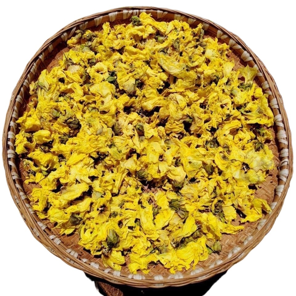 Abelmoschus Flower Huang Shu Kui Hua Dried Herbal Tea 500g Sulfur-Free Dried Blooms for Daily Infusion - Image 4