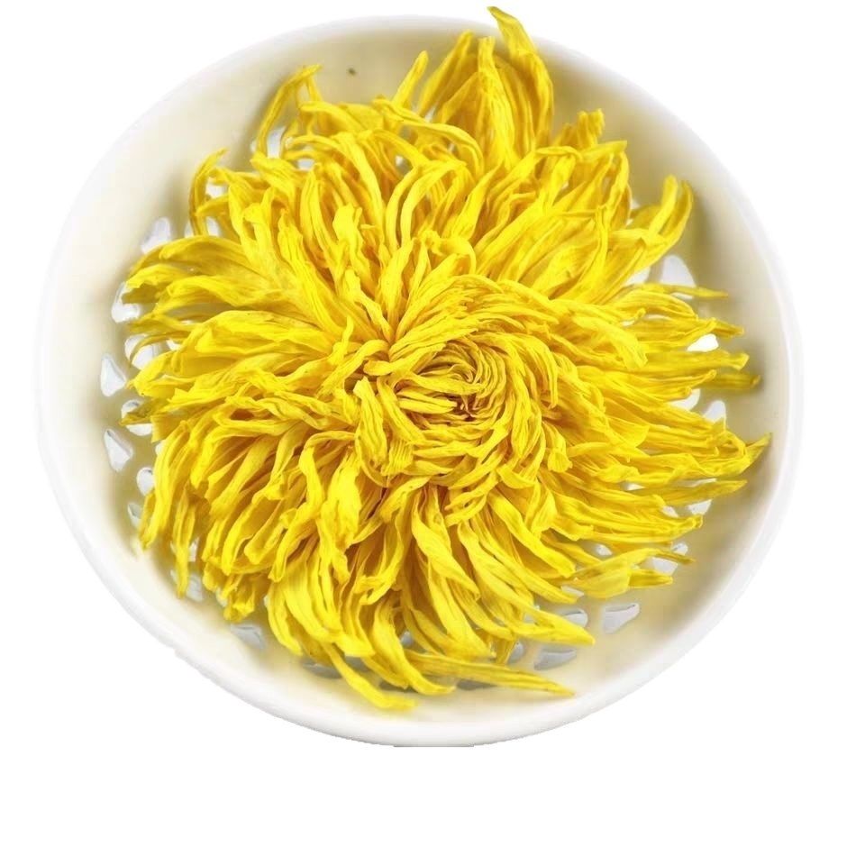 Golden Silk Chrysanthemum Tea Jin Si Huang Ju Large Blooms Loose Herbal Flowers 1000g - Image 3