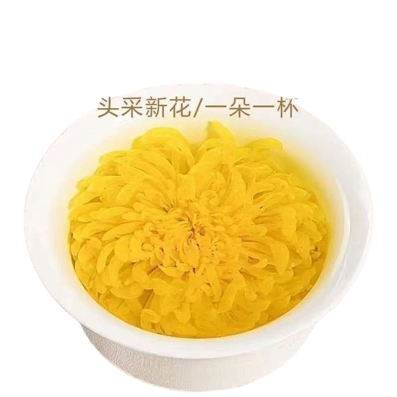 Golden Silk Chrysanthemum Tea Jin Si Huang Ju Large Blooms Loose Herbal Flowers 1000g - Image 2