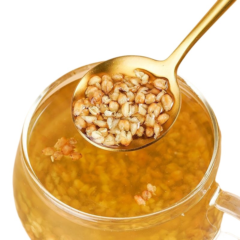 Yellow Tartary Buckwheat Tea Huang Ku Qiao 500g Roasted Whole Grain Herbal Tea with Rich Malty Aroma - Image 3